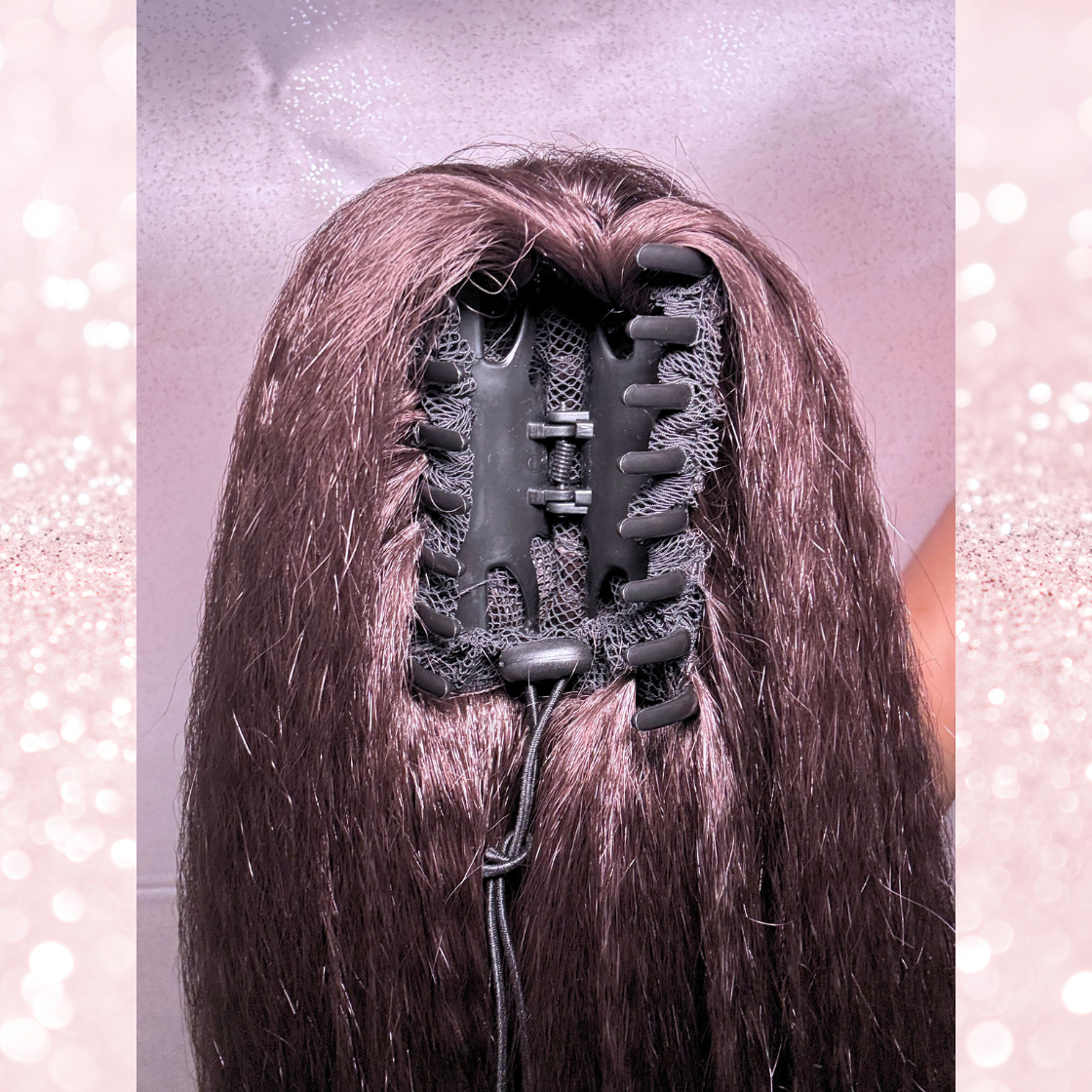Kinky Straight Synthetic 2 in 1 Claw Clip Drawstring Ponytail
